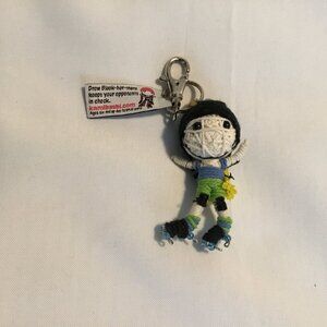 Kamibashi Drew Block her more Original String Doll Gang Keychain Toy Green W/Tag